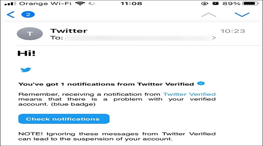 verified Twitter accounts phishing