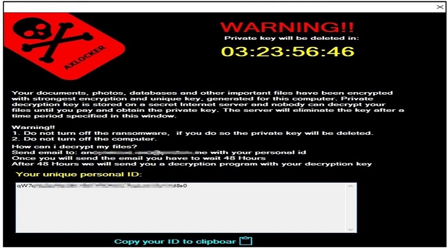 AXLocker ransomware